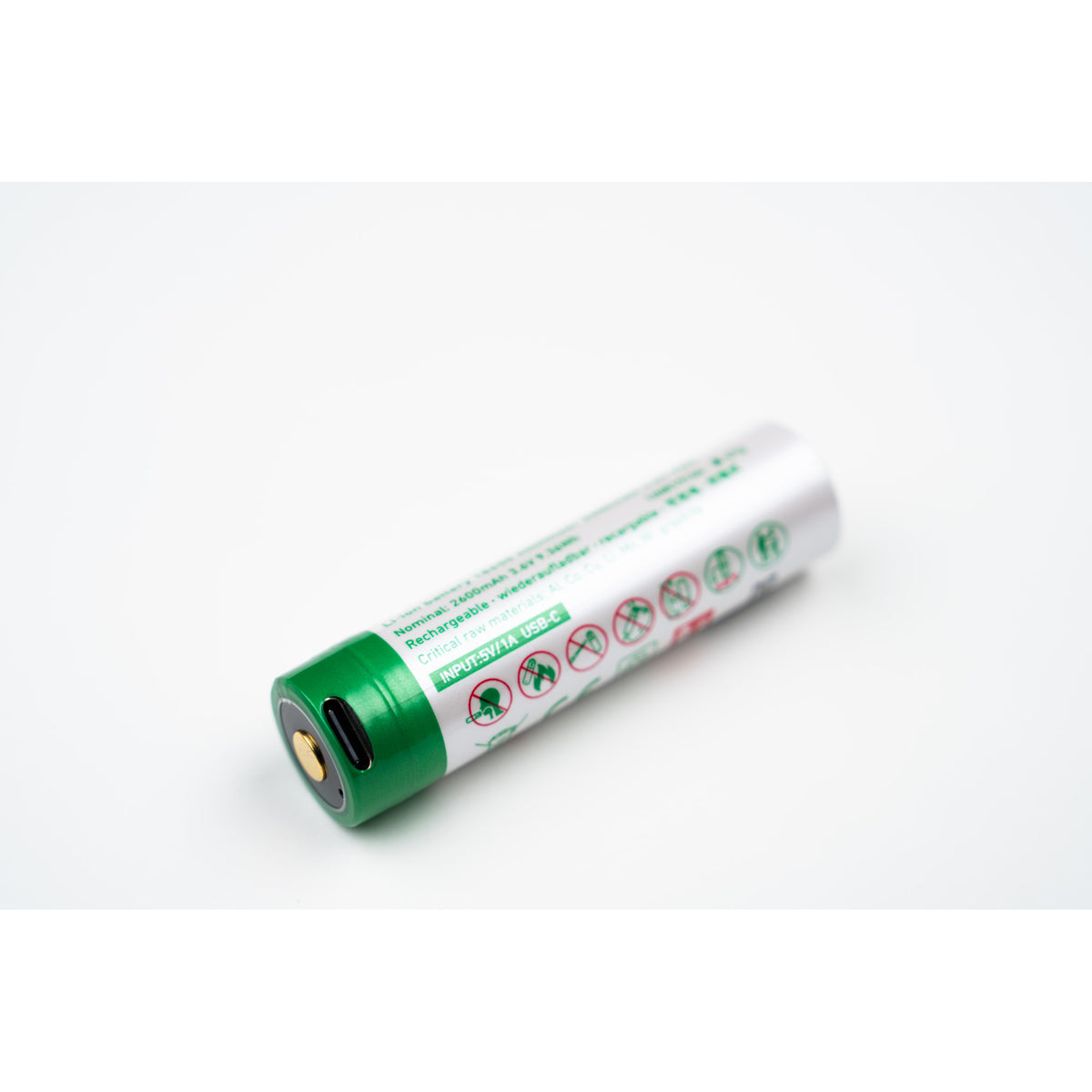 レッドレンザー 純正 充電池 18650型 USB-C直接充電(3.6V/2600mAh・型番:900030)