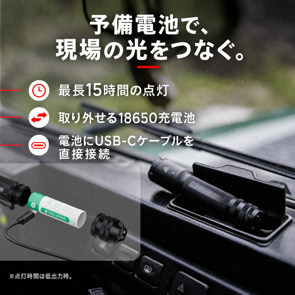 TAC6R 充電方法|日本語製品画像