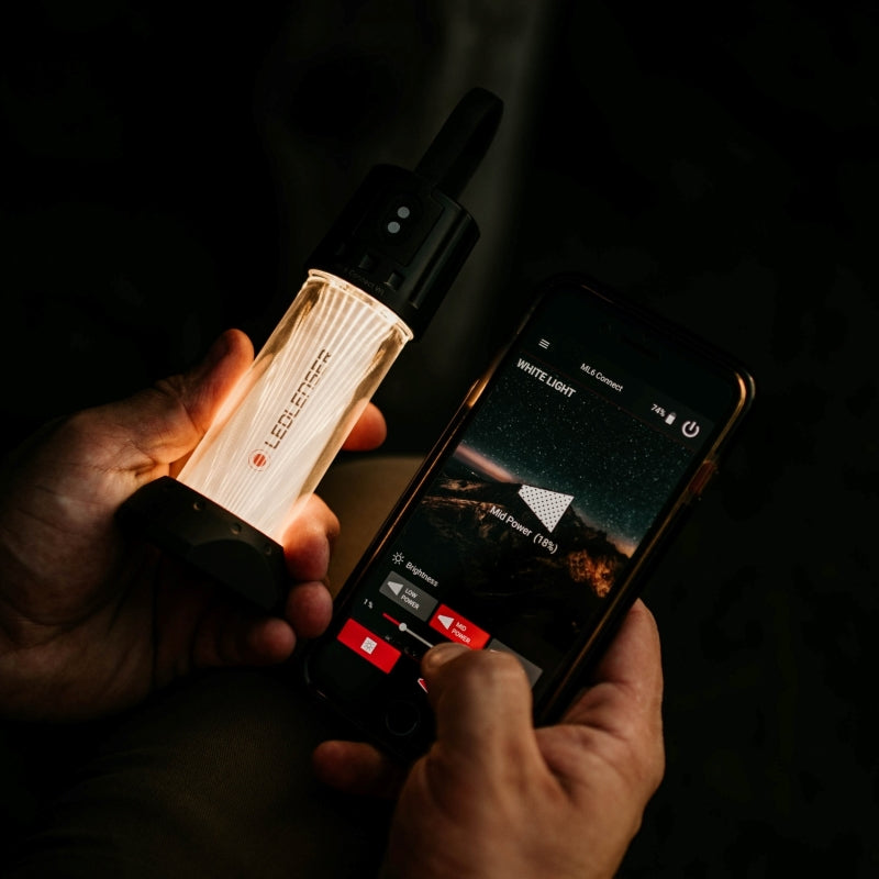 ML6 Connect WL スマホで操作できるハイスペック LEDランタン (暖色光/電球色) 18650 充電池仕様