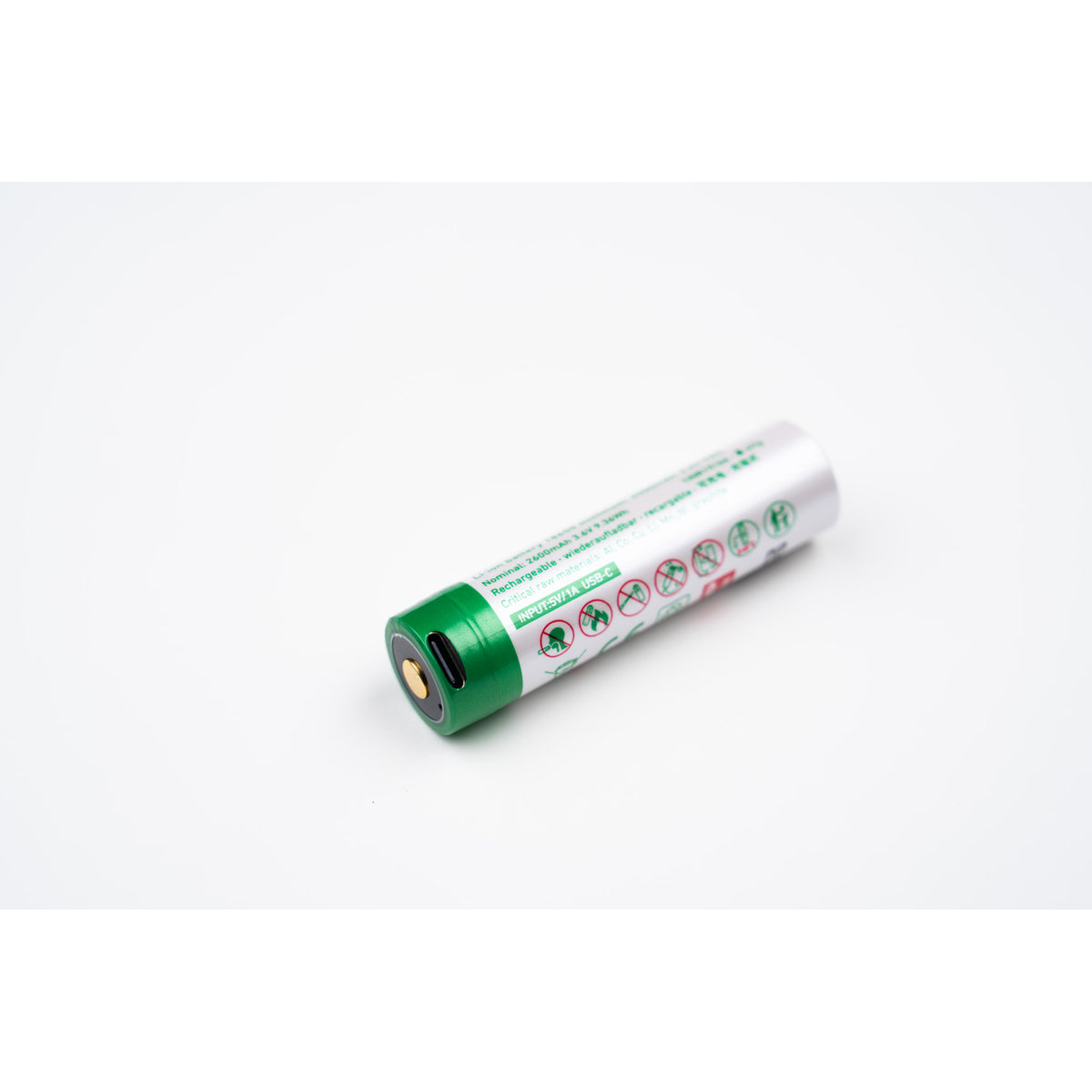 レッドレンザー 純正 充電池 18650型 USB-C直接充電（3.6V／2600mAh・型番：900030）