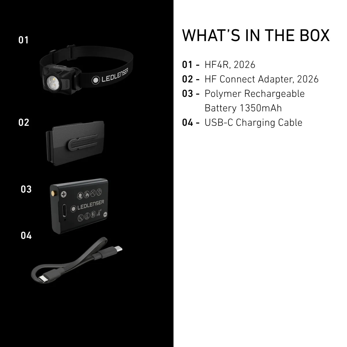 HF4R | New 2026｜充電池・乾電池両用・軽量92g・最大650 lm・IP67【9月中旬発売】