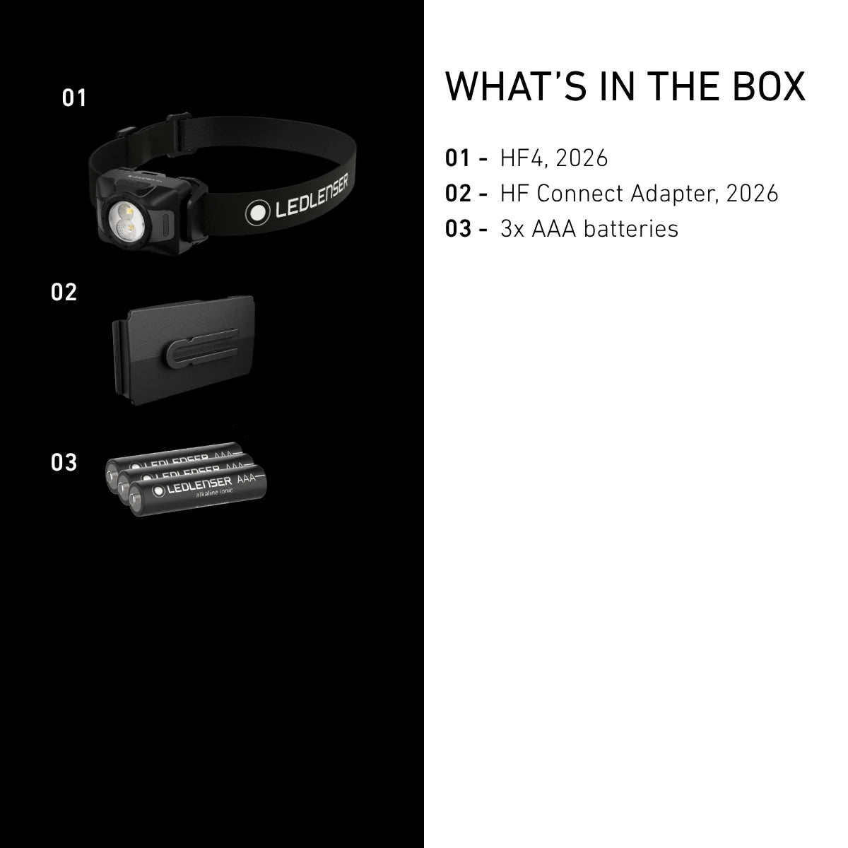 HF4 | New 2026｜乾電池式・軽量102g・最大450 lm・IP67【9月中旬発売】