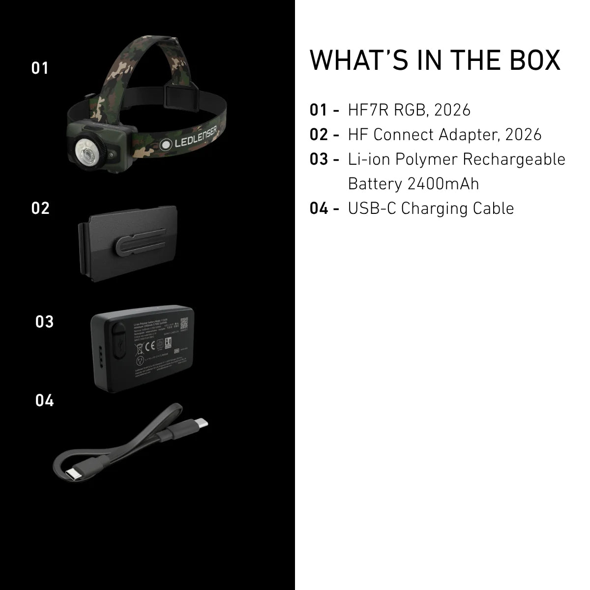HF7R RGB CAMO | New 2026｜ALB・デジタルフォーカス・RGB・最大1,200 lm【9月中旬発売】