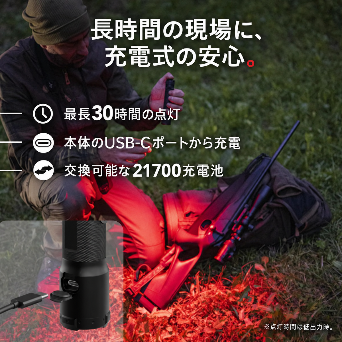 TAC7R 充電方法｜日本語製品画像