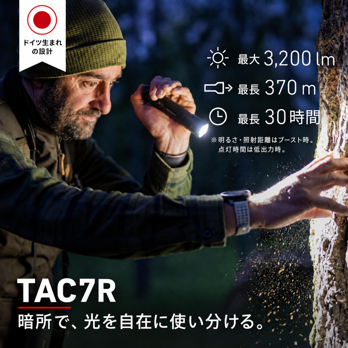 TAC7R 特徴と基本性能｜日本語製品画像